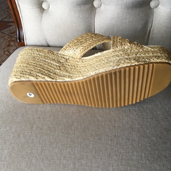 Olivia by Nicole Amore Size 9 espadrille Wedges - Picture 6 of 12